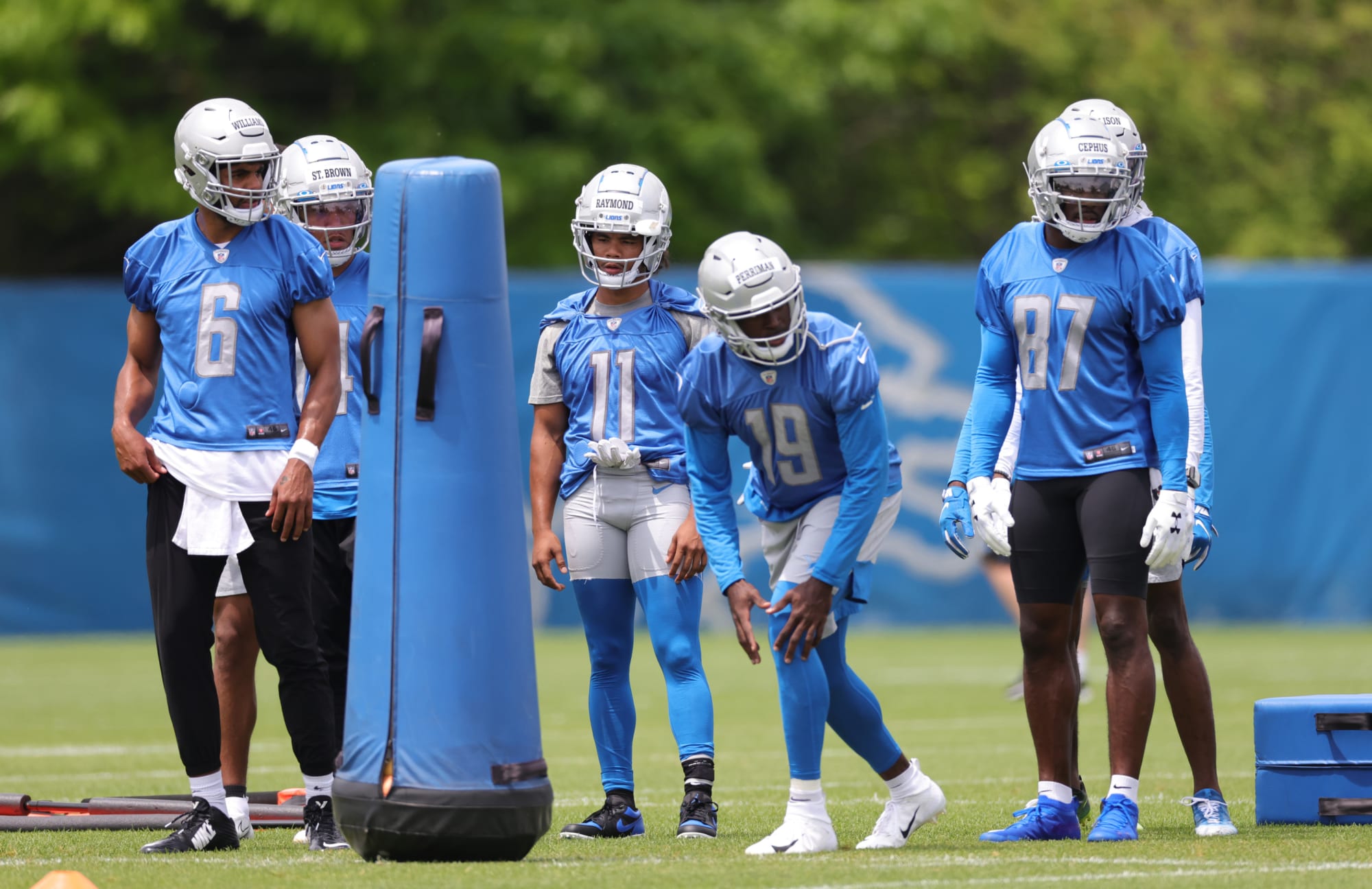 Who will emerge as the Lions top wide receiver in camp?