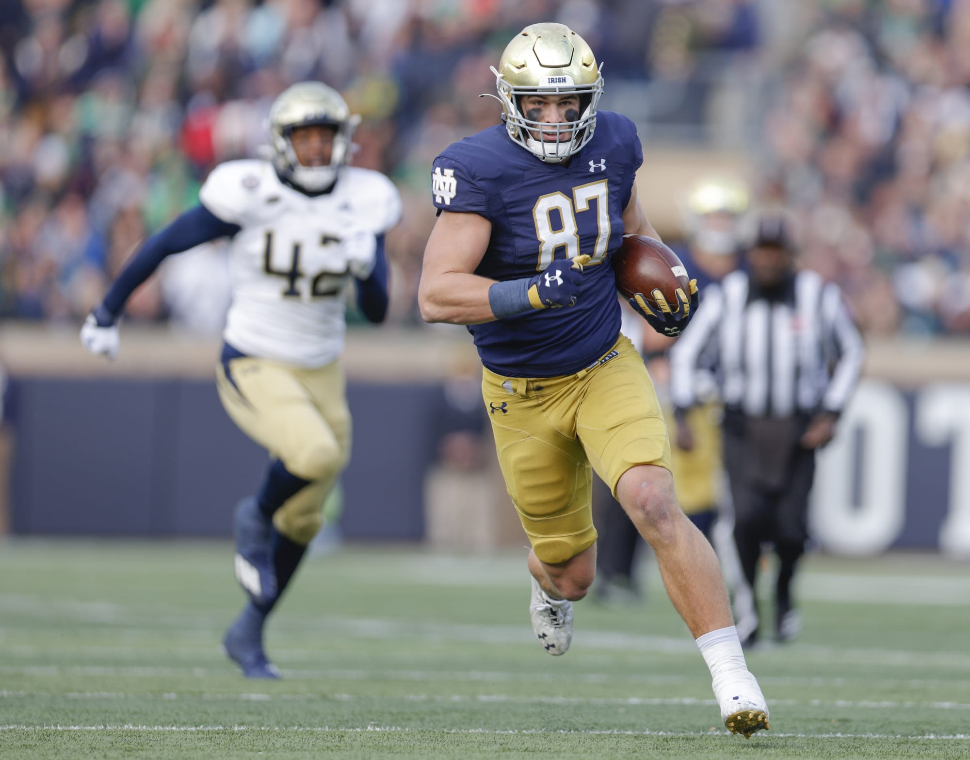Notre Dame football Could Michael Mayer go as high as Kyle Pitts?