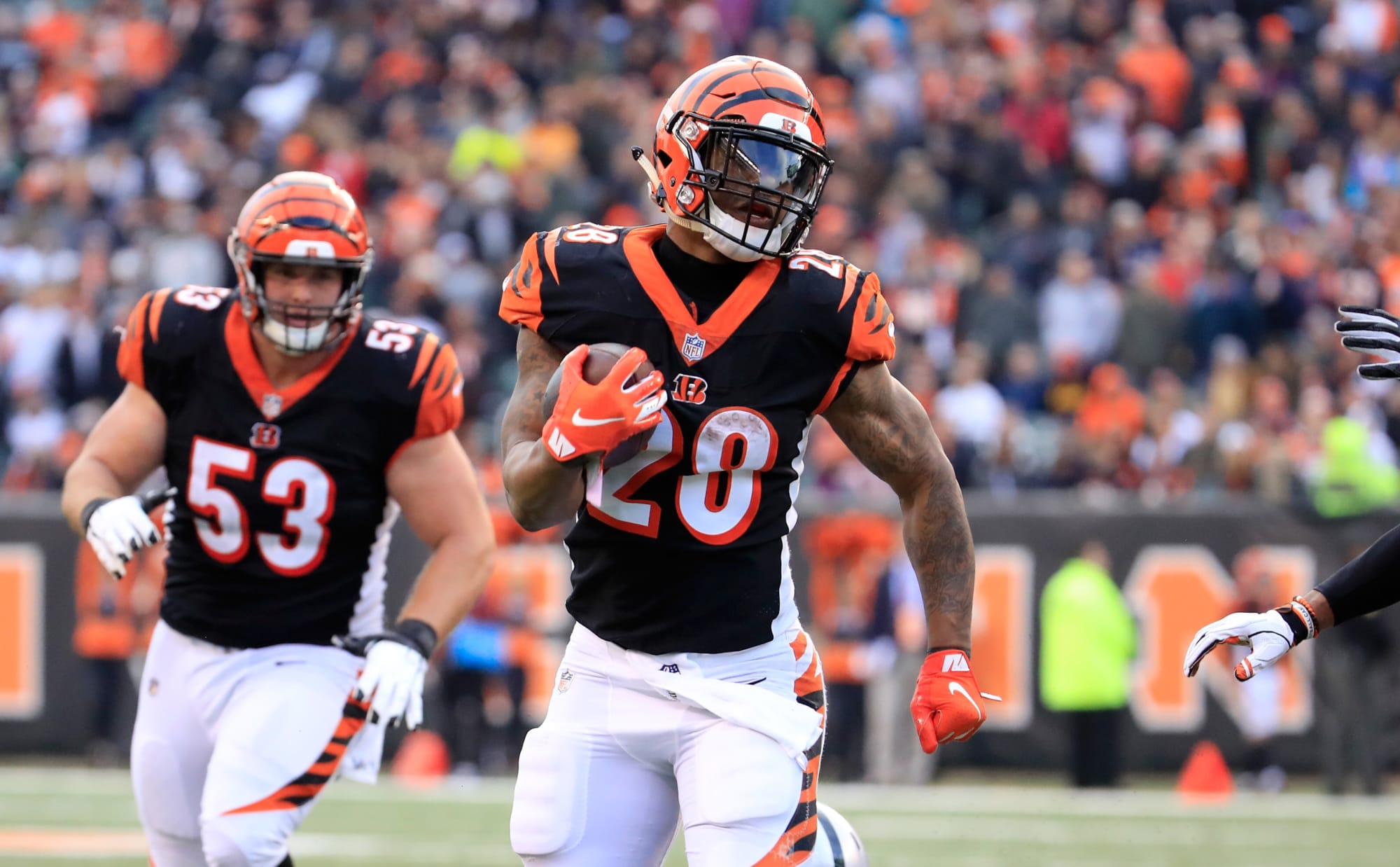 Cincinnati Bengals Running back position has its pros and cons
