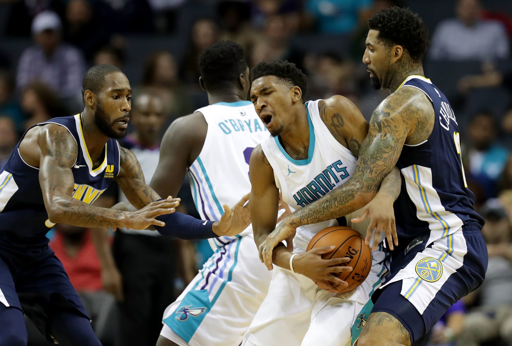 Bench leads Charlotte Hornets to blowout victory over the Denver ...