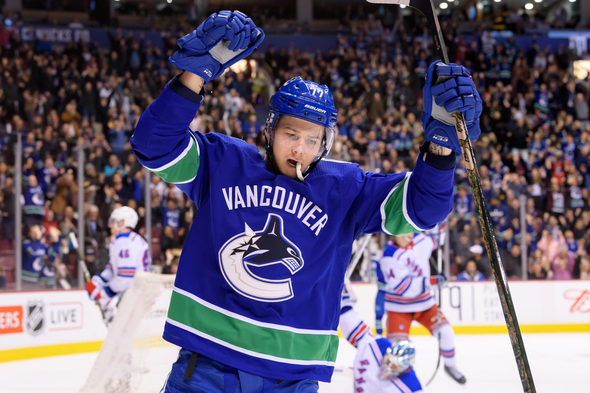 Vancouver Canucks Nikolay Goldobin is showing confidence