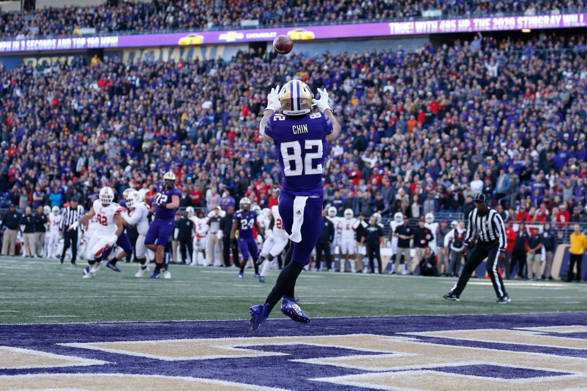 Washington football's freshman receivers are standing out