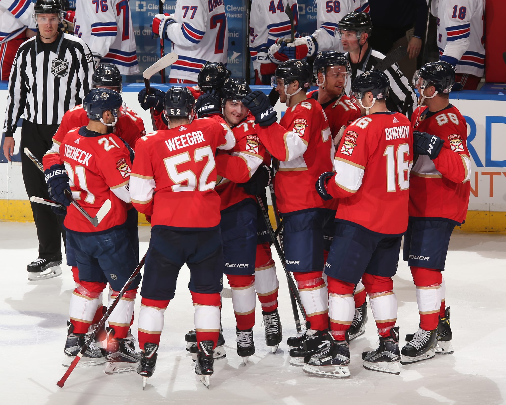 Florida Panthers win their second straight, defeating the Rangers 43