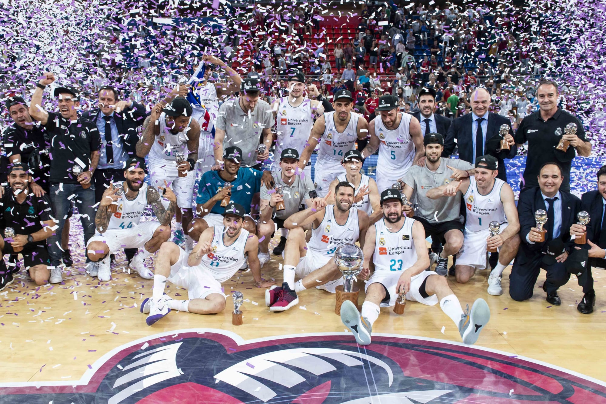 Real Madrid Basketball victorious winning 34th league title