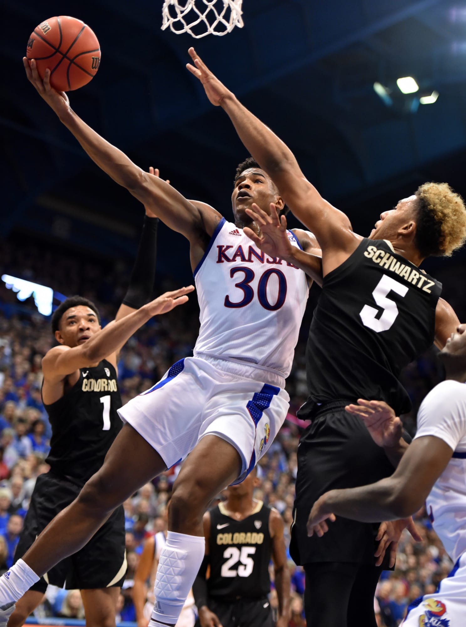 Watch: Kansas basketball highlights vs. formerly undefeated Colorado