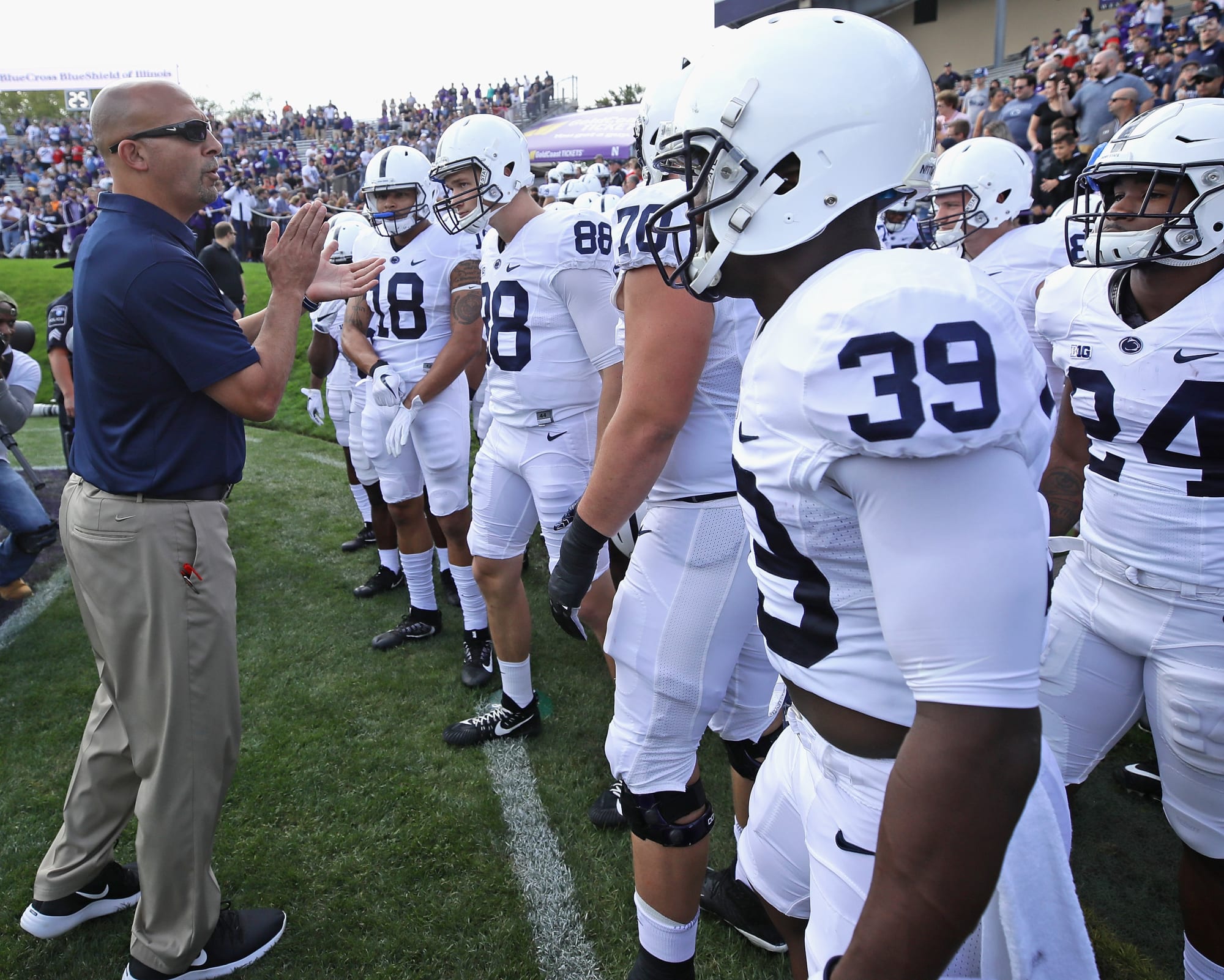 Where does Penn State football rank in ESPN's power index?