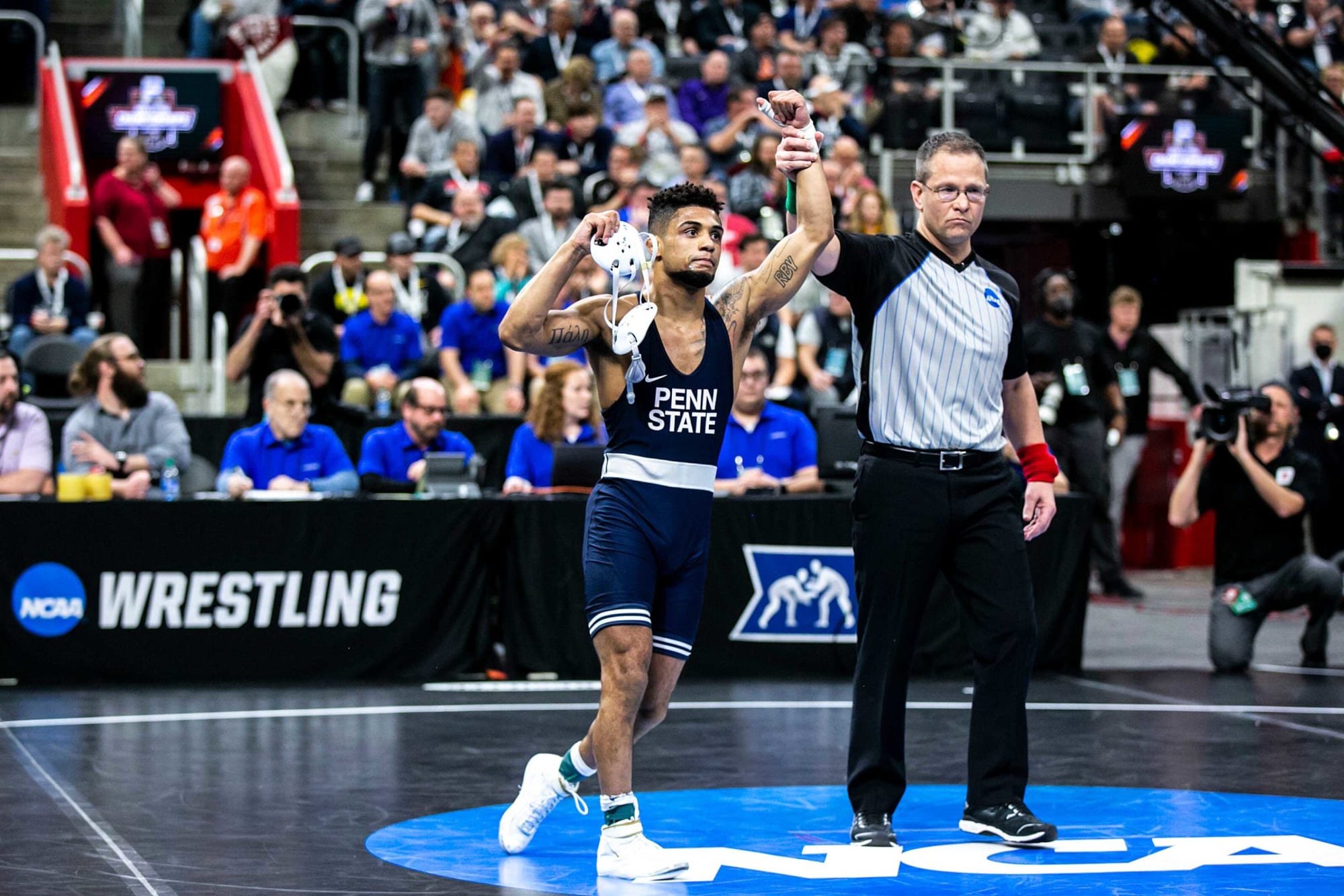 Penn State Wrestling Roman BravoYoung wins his second NCAA Title