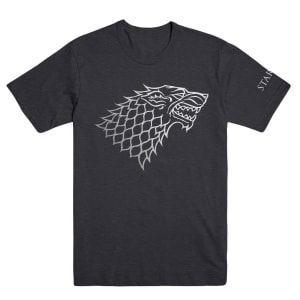 House Stark Silver Foil T-Shirt from Game of Thrones