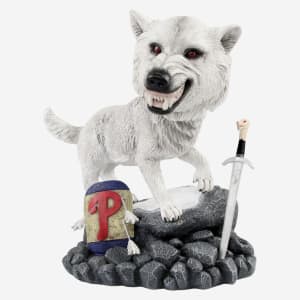 Philadelphia Phillies Game Of Thrones Direwolf Bobblehead