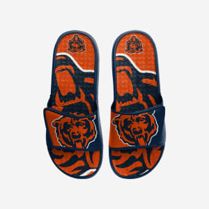 Chicago Bears Colorblock Big Logo Gel Slide - XL