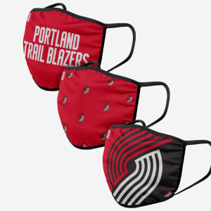 Portland Trail Blazers 3 Pack Face Cover - Youth