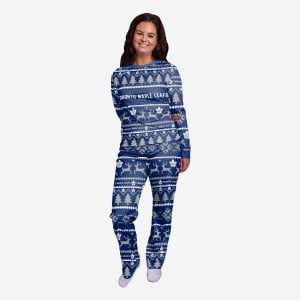 Toronto Maple Leafs Womens Family Holiday Pajamas - XL