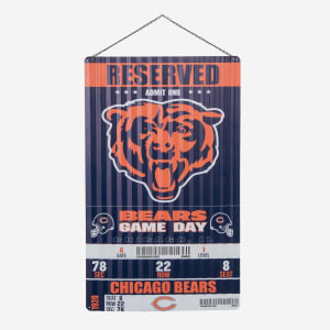 Chicago Bears Corrugated Metal Wall Sign