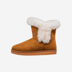 Chicago Bears Womens White Fur Boots - 8