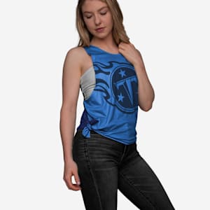 Tennessee Titans Womens Side-Tie Sleeveless Top - S