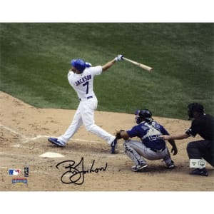 Brett Jackson Chicago Cubs Fanatics Authentic Autographed 8" x 10" vs. Rockies Photograph
