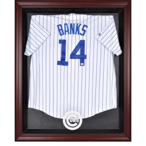 Chicago Cubs Fanatics Authentic Mahogany Framed Logo Jersey Display Case