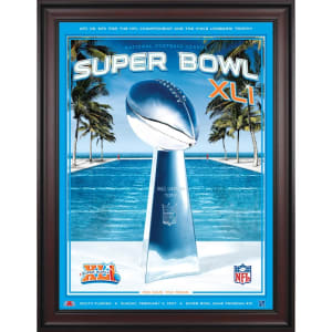 Fanatics Authentic 2007 Colts vs. Bears Framed 36" x 48" Canvas Super Bowl XLI Program