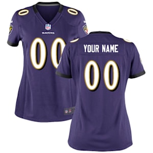 Baltimore Ravens Nike Women's Customized Game Jersey - Purple