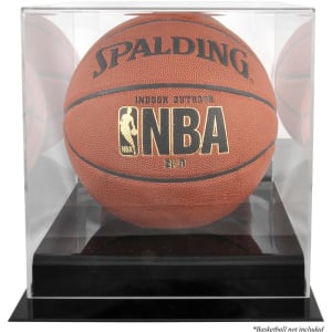 Black Base Basketball Display Case and Mirror Back
