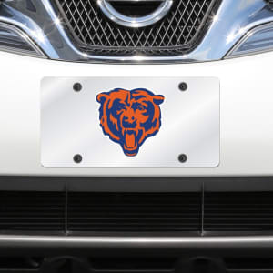 Chicago Bears Mirror License Plate With Laser Cut Acrylic Logo