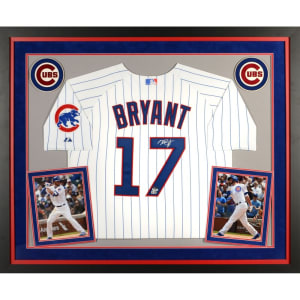 Kris Bryant Chicago Cubs Fanatics Authentic Deluxe Framed Autographed White Authentic Jersey