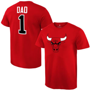 Chicago Bulls #1 Dad T-Shirt - Red