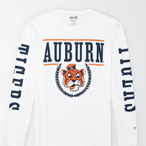 Tailgate Men's Auburn Tigers Long-Sleeve T-Shirt White XS