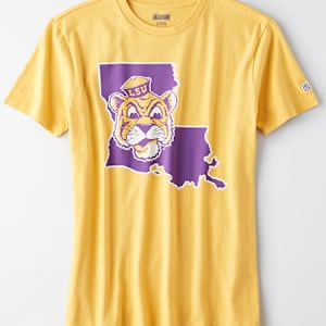 Tailgate Women's LSU Tigers Graphic T-Shirt Yellow L
