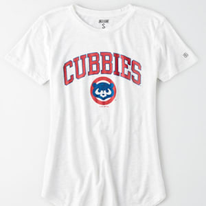 Tailgate Women's Chicago Cubbies T-Shirt White XS