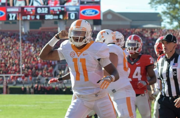 College football  Tennessee wins wild one on Hail Mary