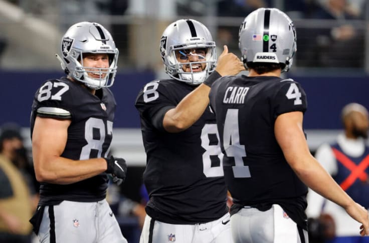 Marcus Mariota carving out nice role with Raiders, scores TD vs