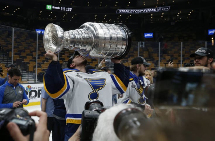 Jordan Binnington St. Louis Blues 2019 Stanley Cup Champions Framed 20 x 24 Photograph with A Piece of Game-Used Net from The Final - Limited