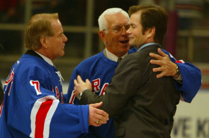 New York Rangers Brian Leetch Jersey Retirement Ceremony