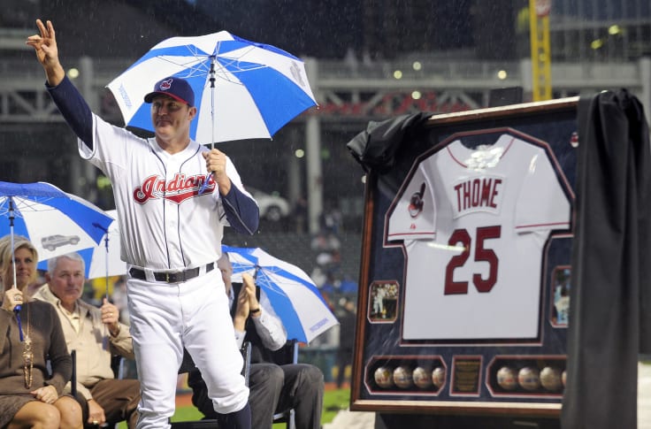Jim Thome wants to wear Cleveland Indians 'Block-C' cap rather