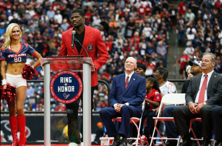 Former Miami Hurricanes WR Johnson inducted into Texans Ring of Honor