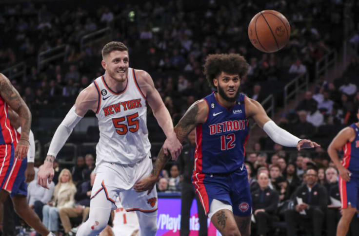 Obi Toppin New York Knicks Game-Used #1 White Jersey vs. Detroit Pistons on  October 21 2022