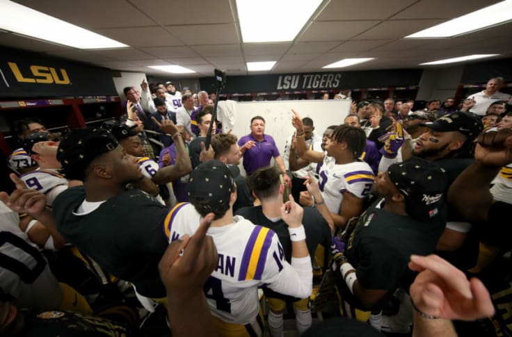 NFL stars join LSU Tigers in locker room celebration