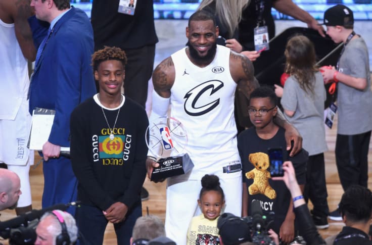 LeBron James' son teaming up with Wade 