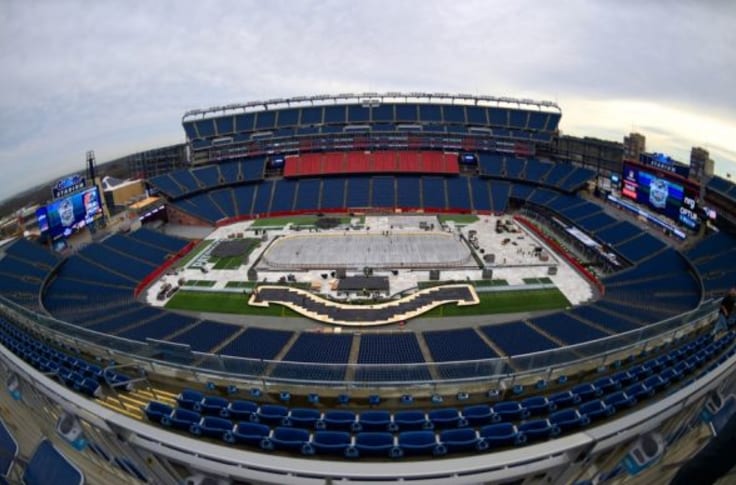So what's it like to watch hockey at Gillette Stadium?