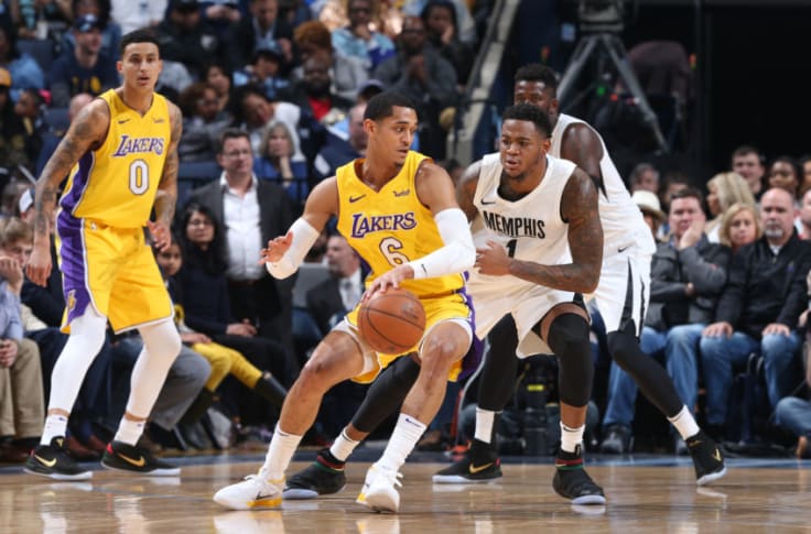 Jordan Clarkson #6 Los Angeles LA Lakers Adidas XL +2 Length Basketbal –  thefuzzyfelt
