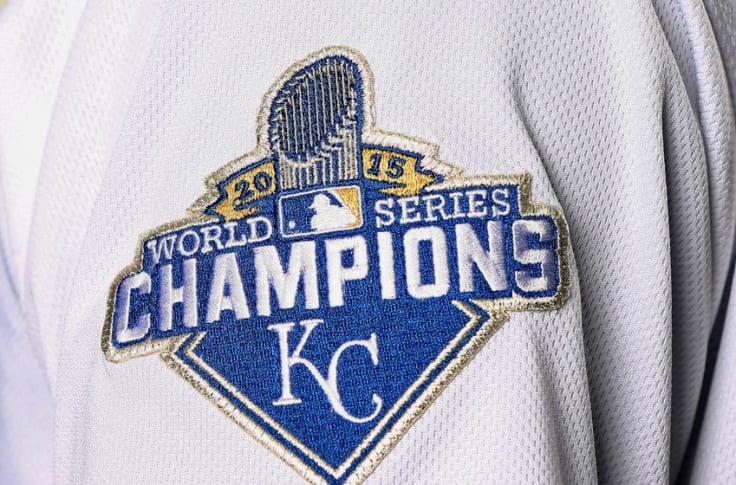 royals jersey with world series patch