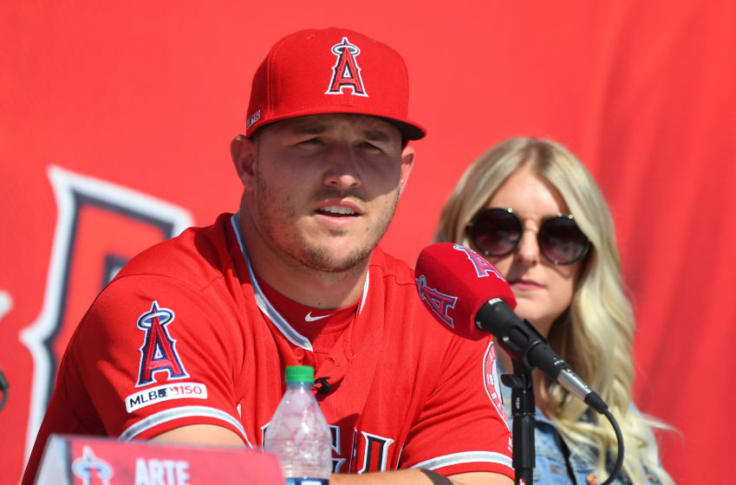 Mike Trout Los Angeles Angels "Air Trout" #27 Mens &