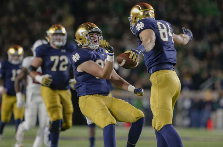 Cole Kmet Provides Notre Dame A Rare Triple Play - InsideNDSports