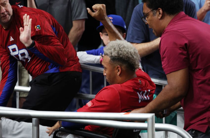 Mets pitcher Edwin Diaz. (Al Bello/Getty Images)