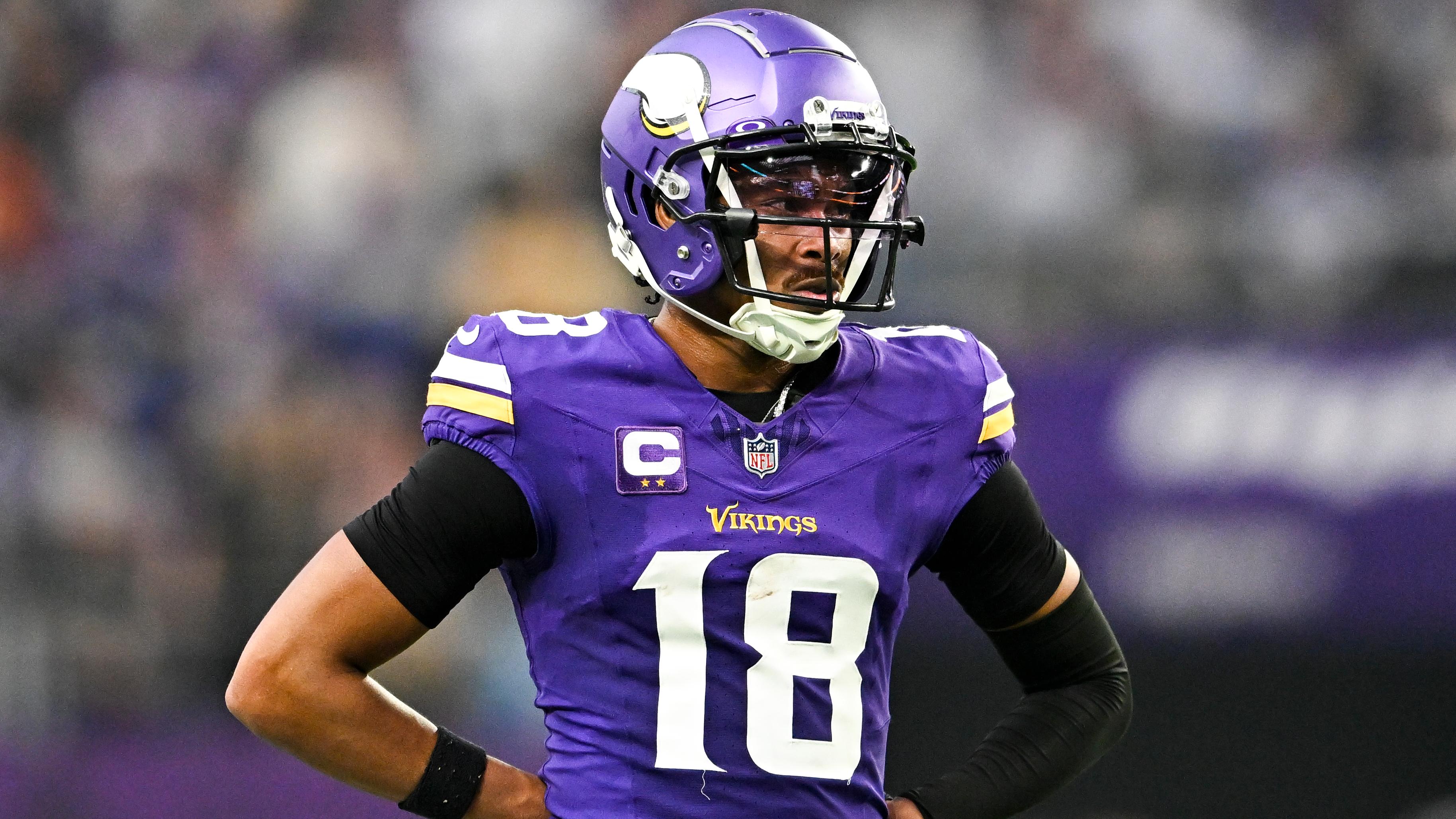 Justin Jefferson Minnesota Vikings editorial photograph