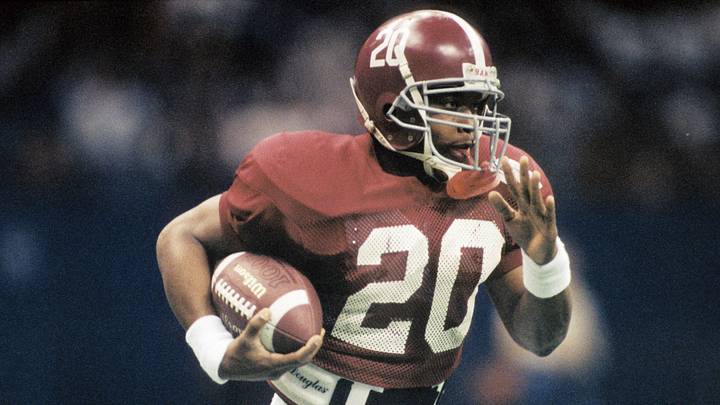 Sherman Williams carrying the ball for Alabama in the 1993 Sugar Bowl