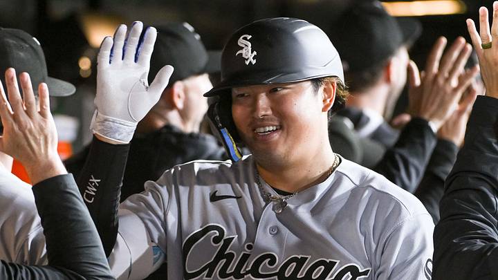 Munetaka Murakami celebrating with the Chicago White Sox in 2026