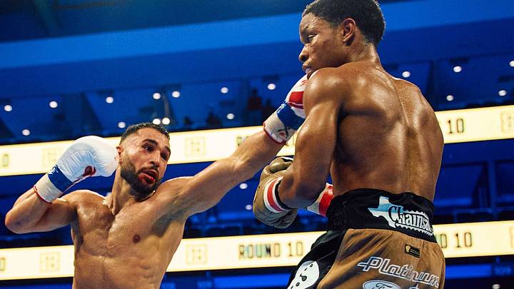 Floyd Schofield and Lucas Bahdi during their October 2026 lightweight championship fight