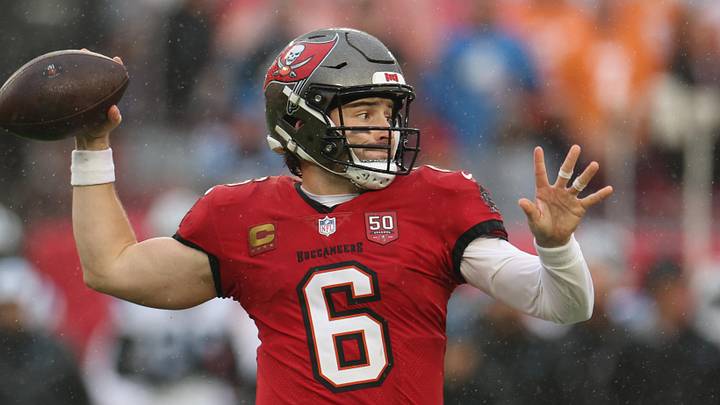 Baker Mayfield with the Tampa Bay Buccaneers